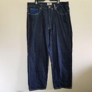 Enyce Baggy Y2k Contrast Denim Luxury Denim Jeans Size 40 Mens Dark Wash Blue